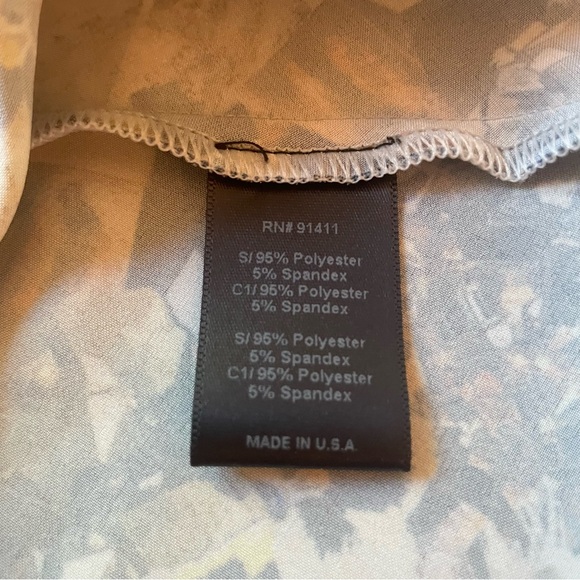 Anthropologie CLOVER CANYON Sleeveless Print Swing Top! Floral and Stripes. Med - Picture 9 of 12